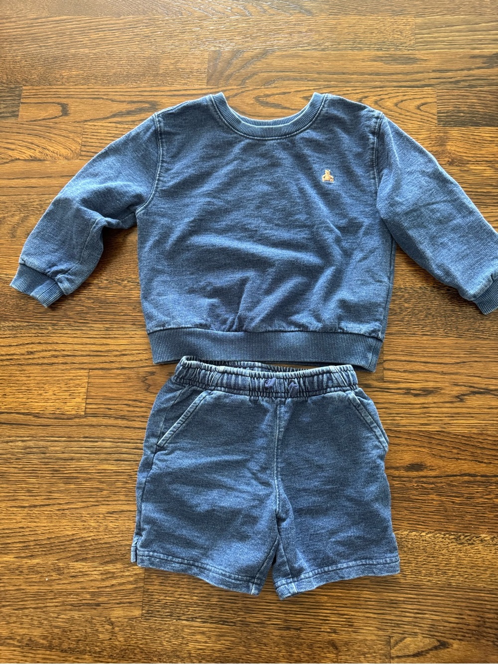 Gap Toddler Blue Sweatshirt & Shorts Set, Size: 3 years